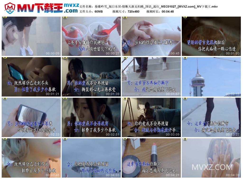 漫歌吟雪_旭日东昇-情断天涯无归路_国语_流行_MEC01027